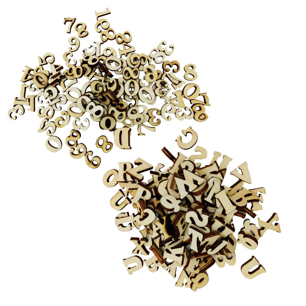 Embellishments For Scrapbooking - Wooden Scrapbooking Embellishments Mini Arabic Numbers