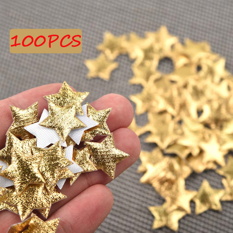 100Pcs Gold/Silver Stars for C - огляд і ціна Embellishments For Scrapbooking