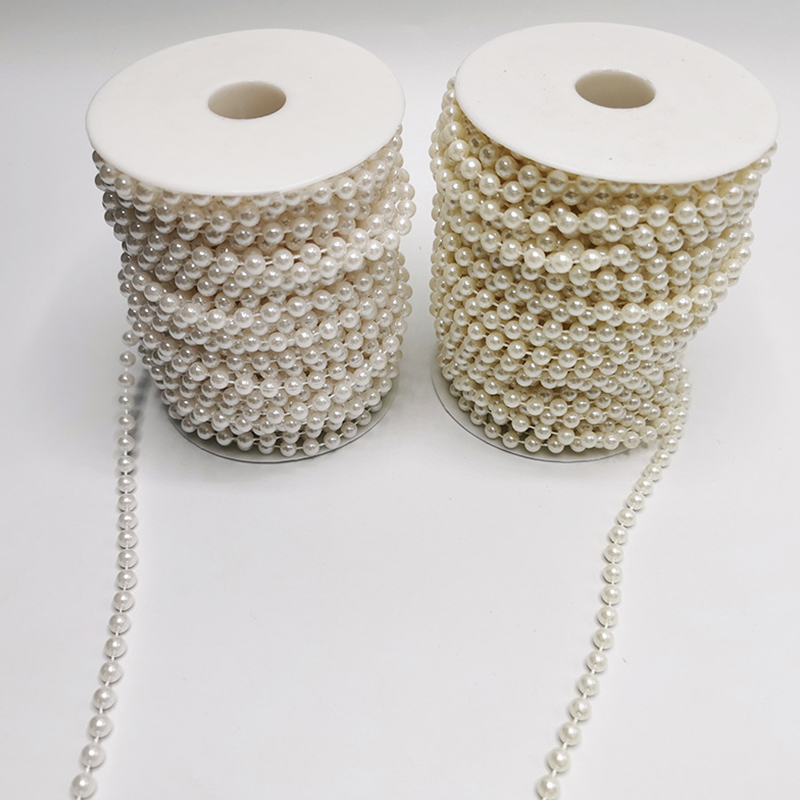 5Meter/Set White Pearl Chain 4 - огляд і ціна Pearl Trim Chain