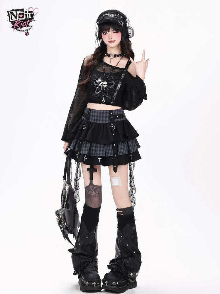Y2K Punk Gothic Kawaii 3PCS Se - огляд і ціна Elastic Lace Trim
