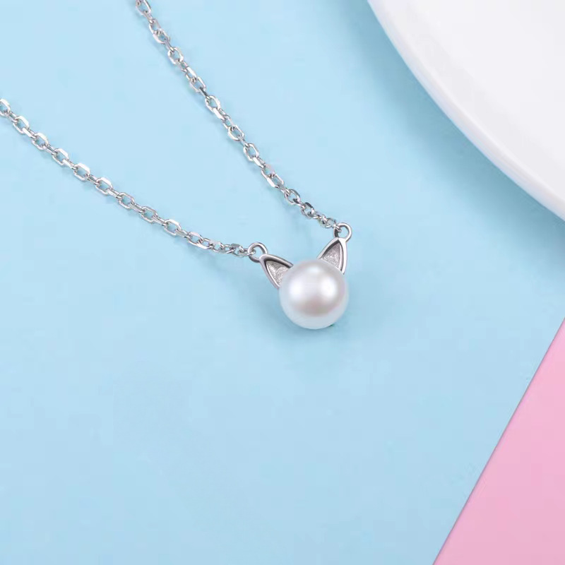 Fashion 925 Sterling Silver Je - огляд і ціна Pearl Trim Chain