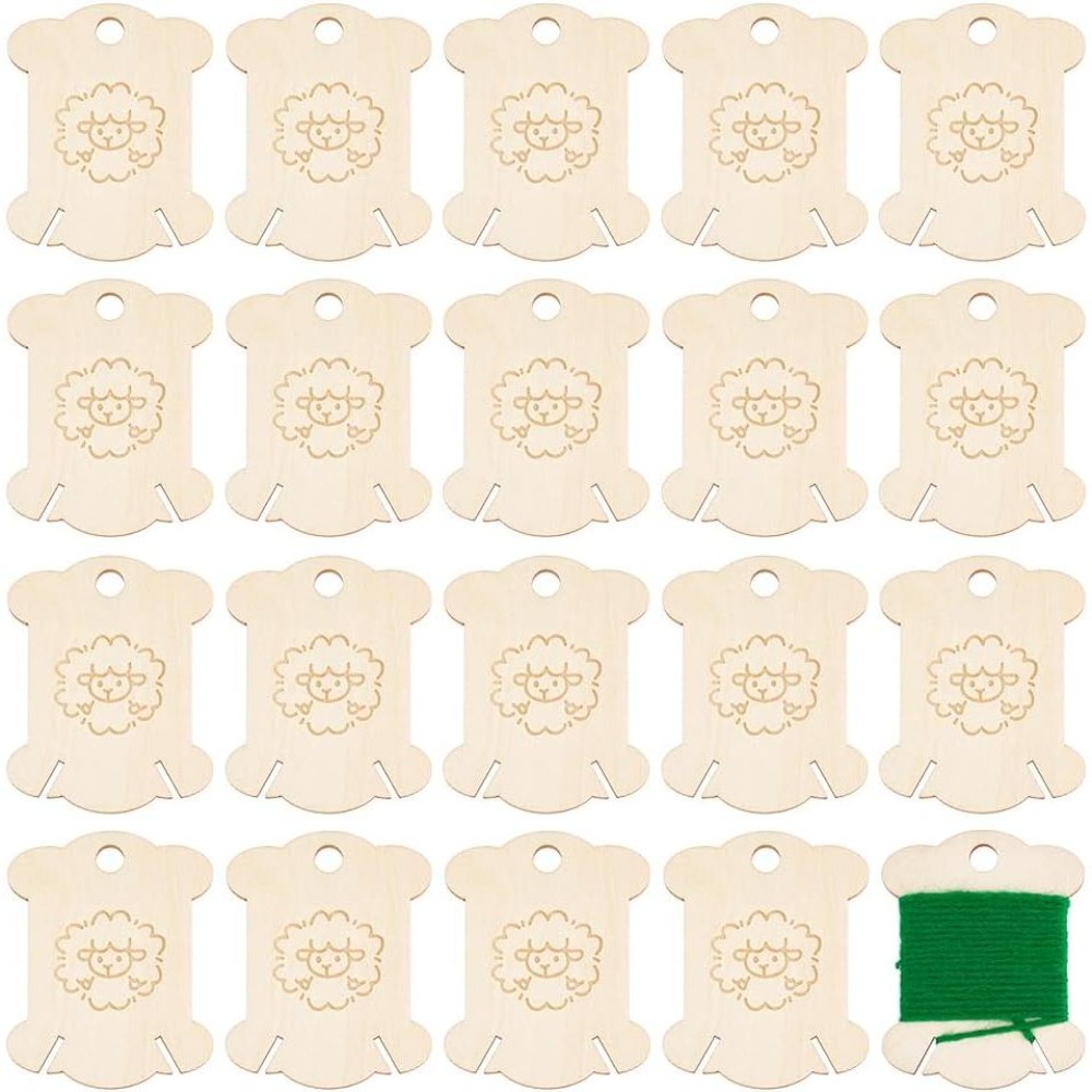 20Pcs Wooden Thread Winding Bo - огляд і ціна Embroidery Craft